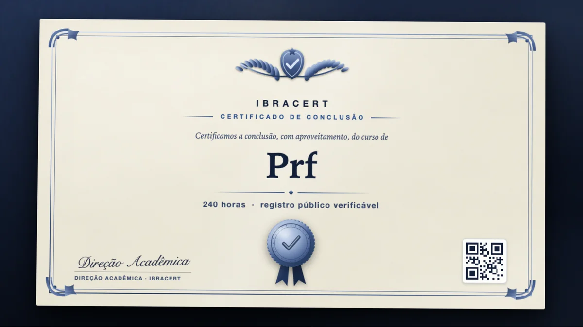 Capa do curso Prf