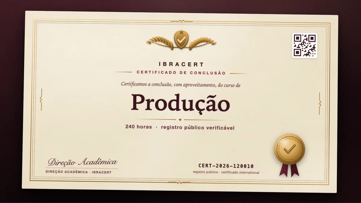 Capa do curso Produção