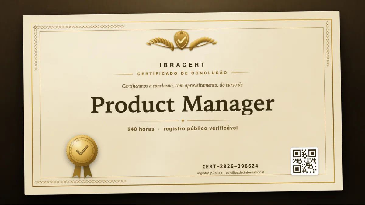 Capa do curso Product Manager