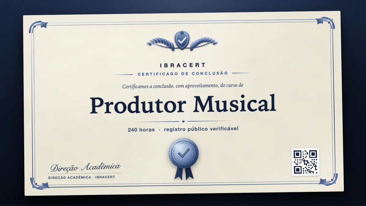 Capa do curso Produtor Musical