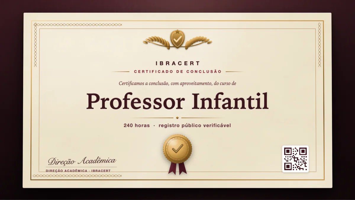 Capa do curso Professor Infantil