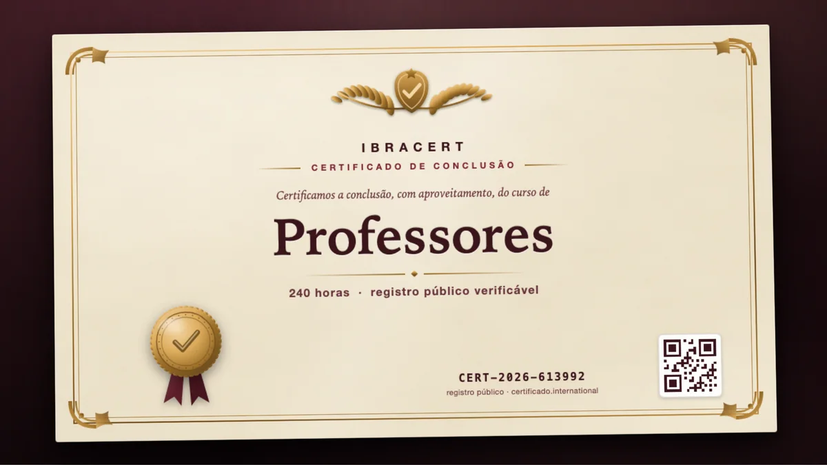 Capa do curso Professores