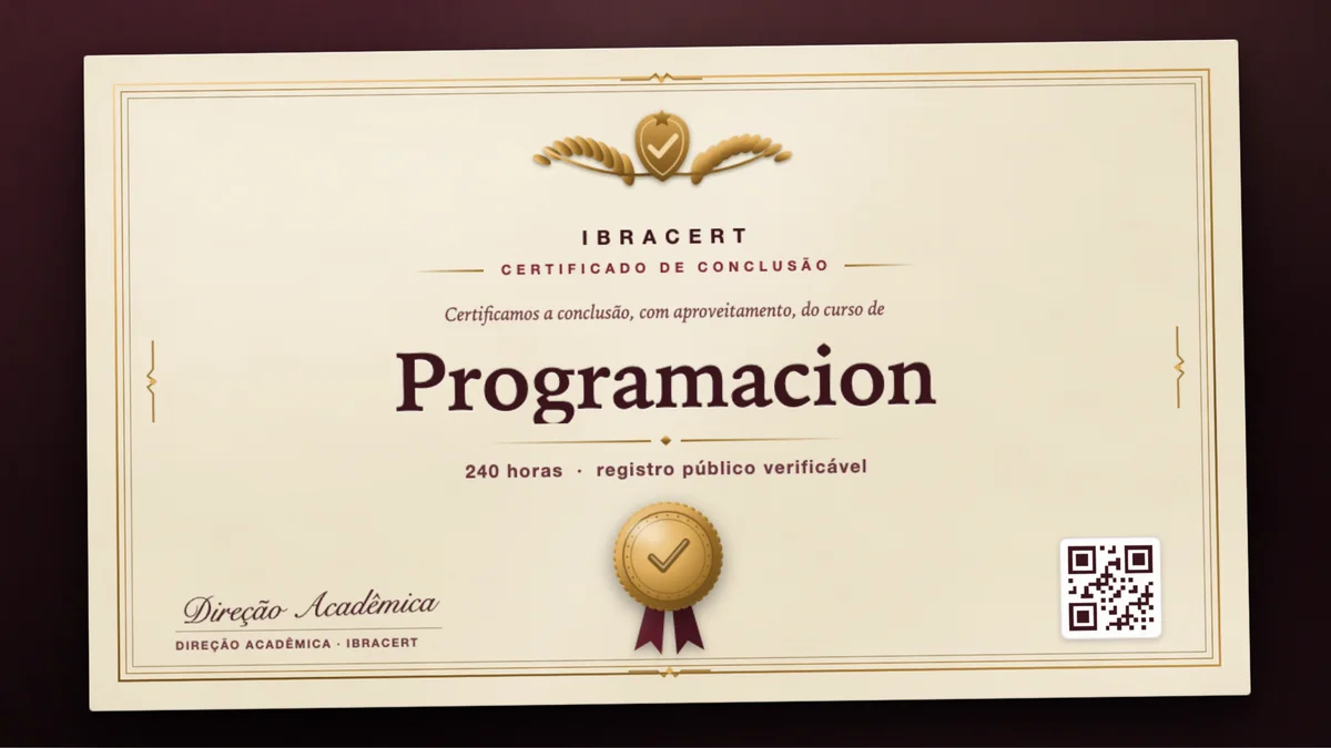 Capa do curso Programacion