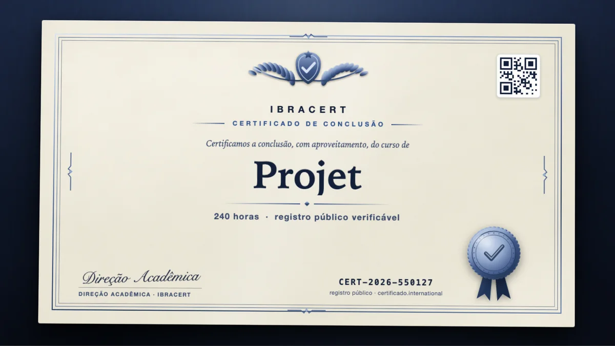 Capa do curso Projet