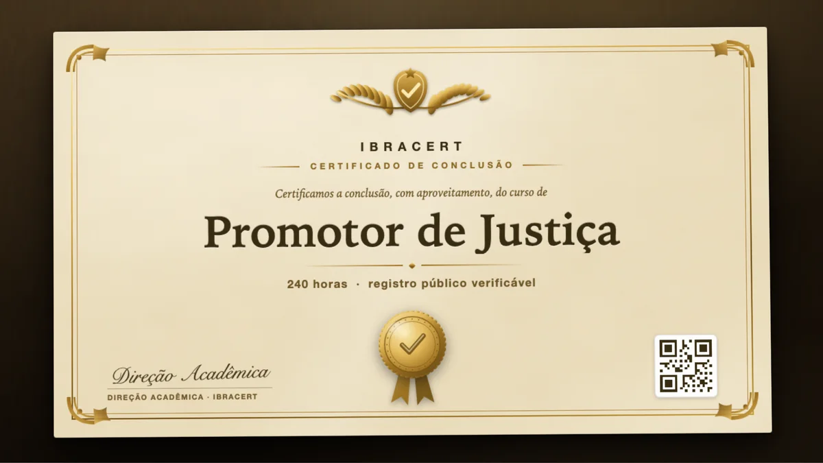 Capa do curso Promotor de Justiça