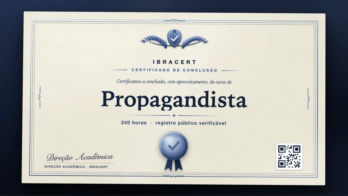 Capa do curso Propagandista