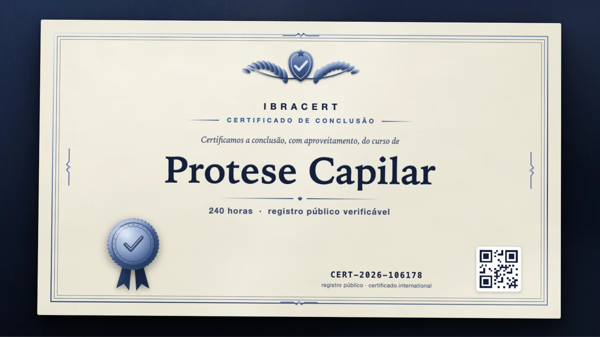 Capa do curso Protese Capilar