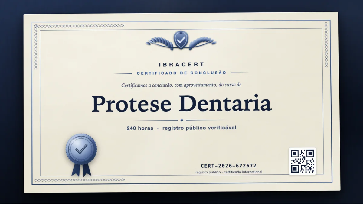 Capa do curso Protese Dentaria