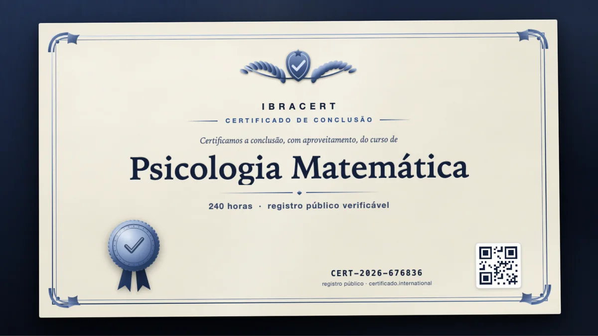 Capa do curso Psicologia Matemática
