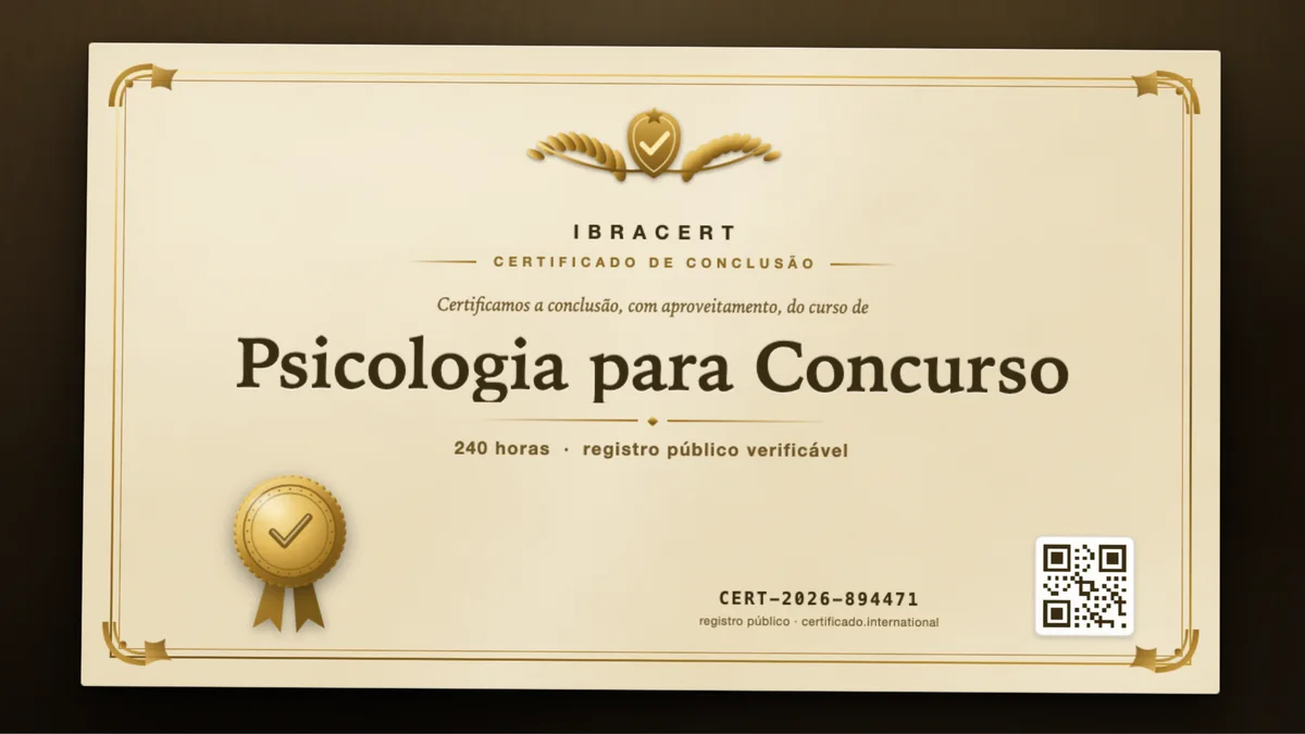 Capa do curso Psicologia para Concurso