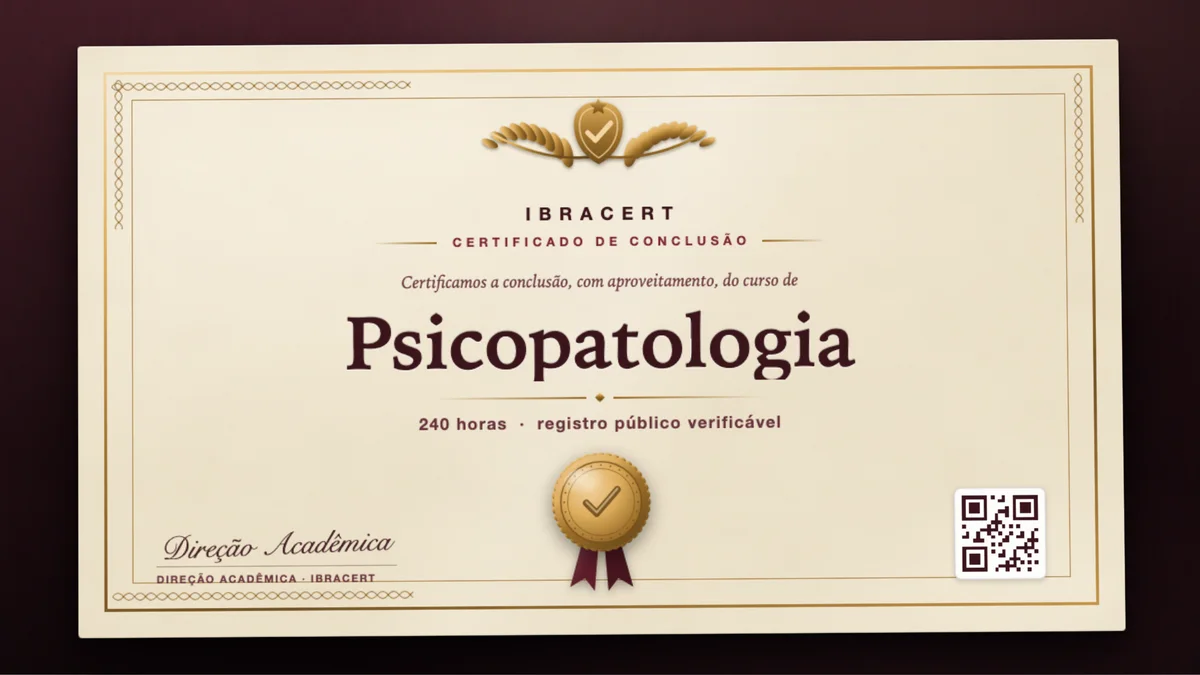 Capa do curso Psicopatologia