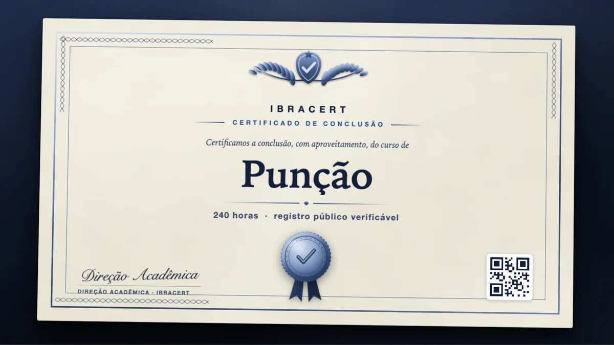 Capa do curso Punção