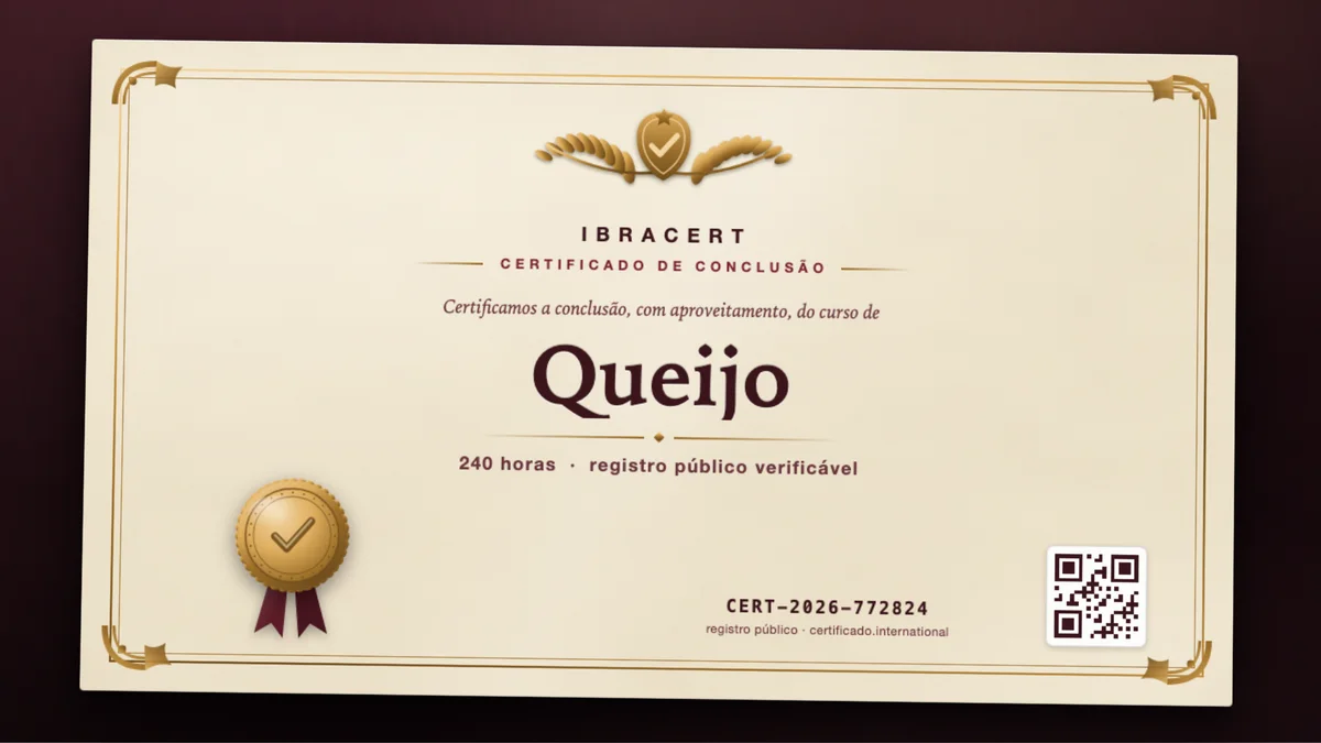 Capa do curso Queijo