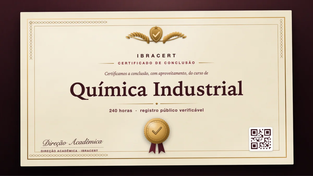 Capa do curso Química Industrial