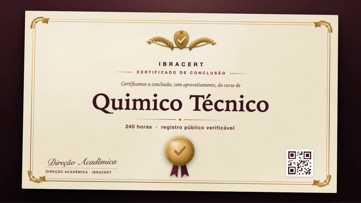 Capa do curso Quimico Técnico