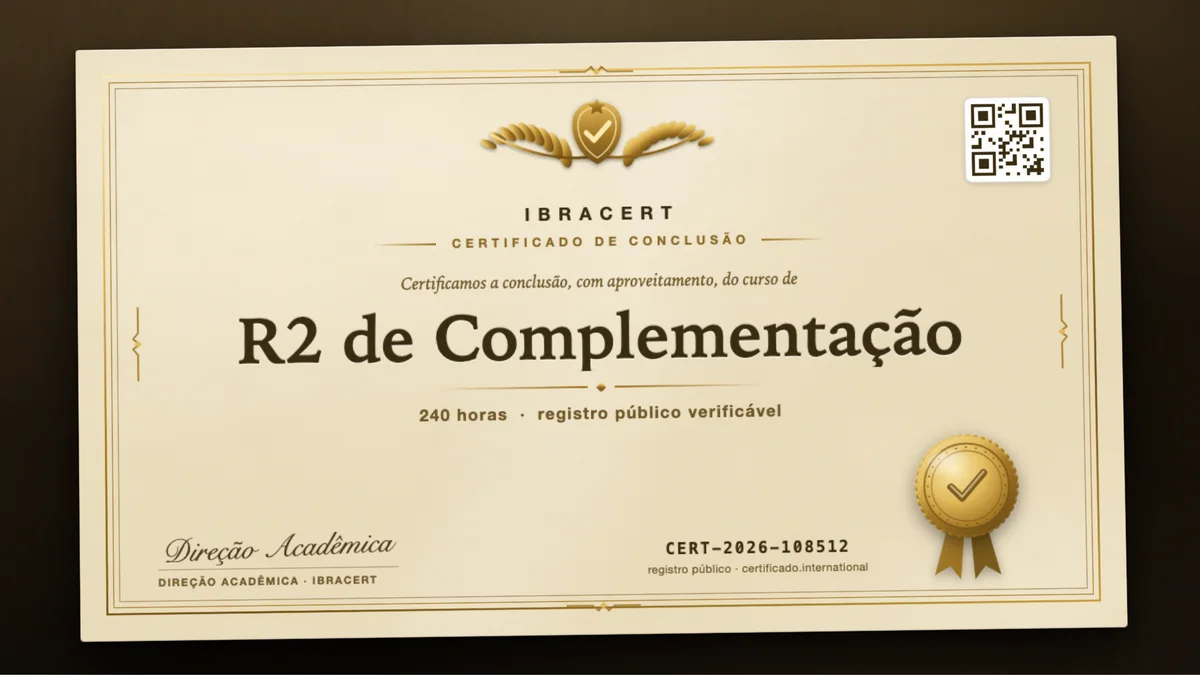 Capa do curso R2 de Complementação