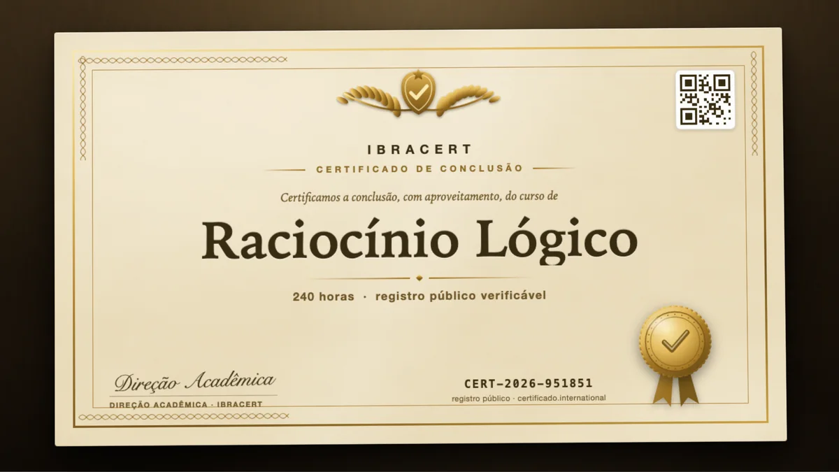Capa do curso Raciocínio Lógico