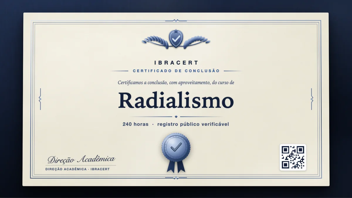 Capa do curso Radialismo