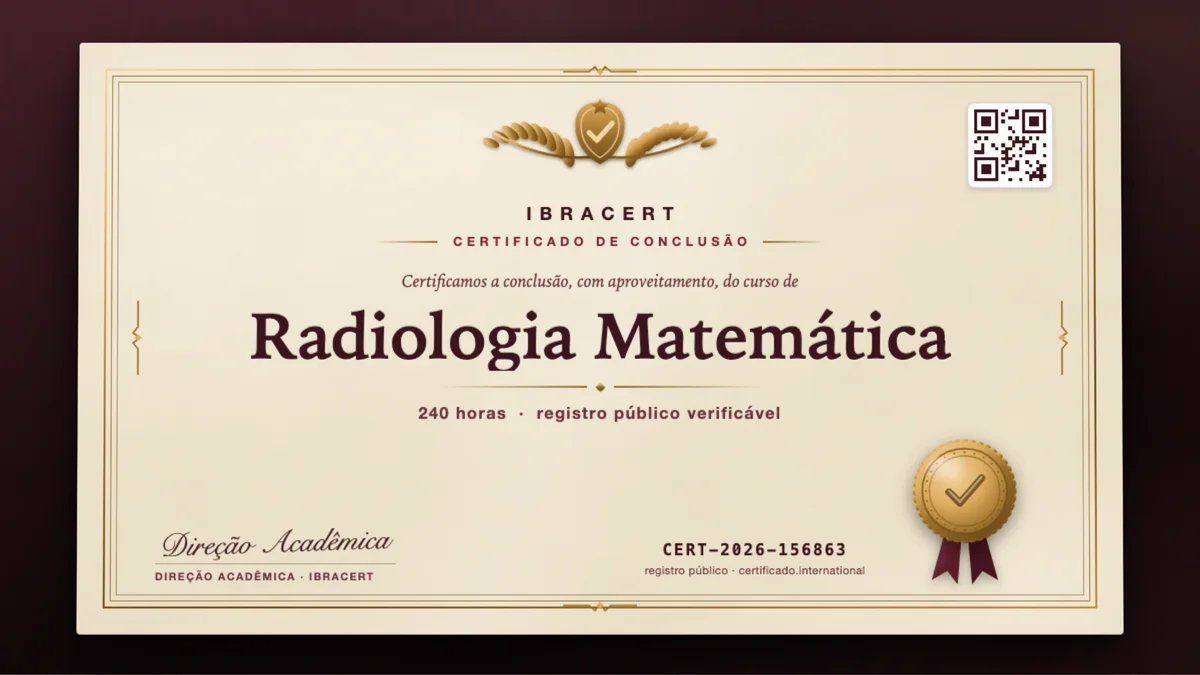 Capa do curso Radiologia Matemática