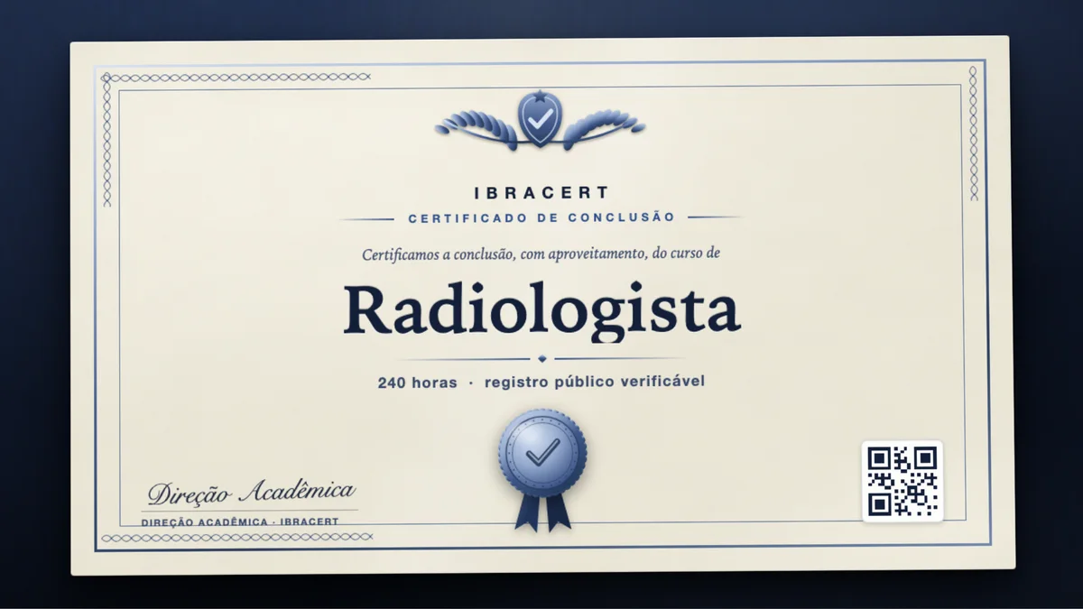 Capa do curso Radiologista