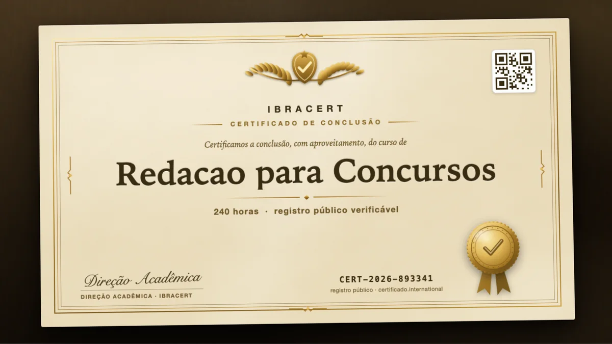 Capa do curso Redacao para Concursos