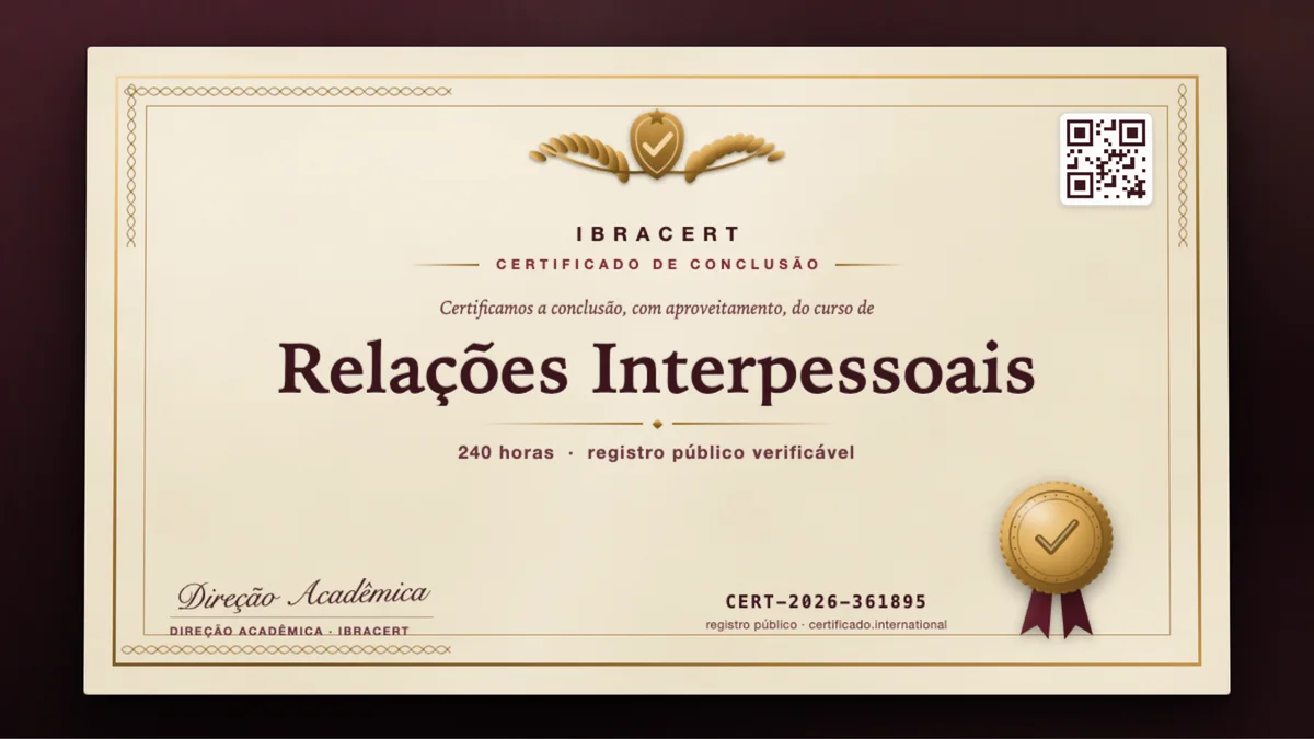 Capa do curso Relações Interpessoais