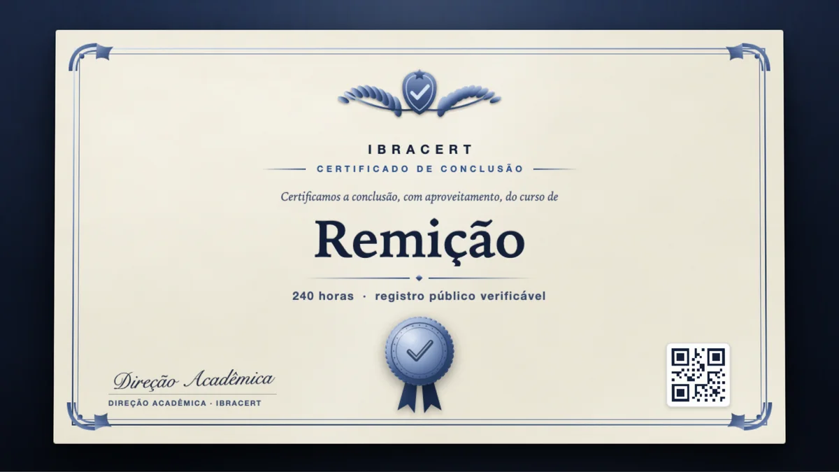 Capa do curso Remição