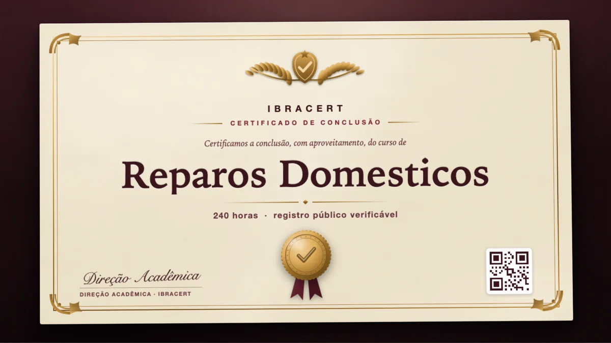 Capa do curso Reparos Domesticos