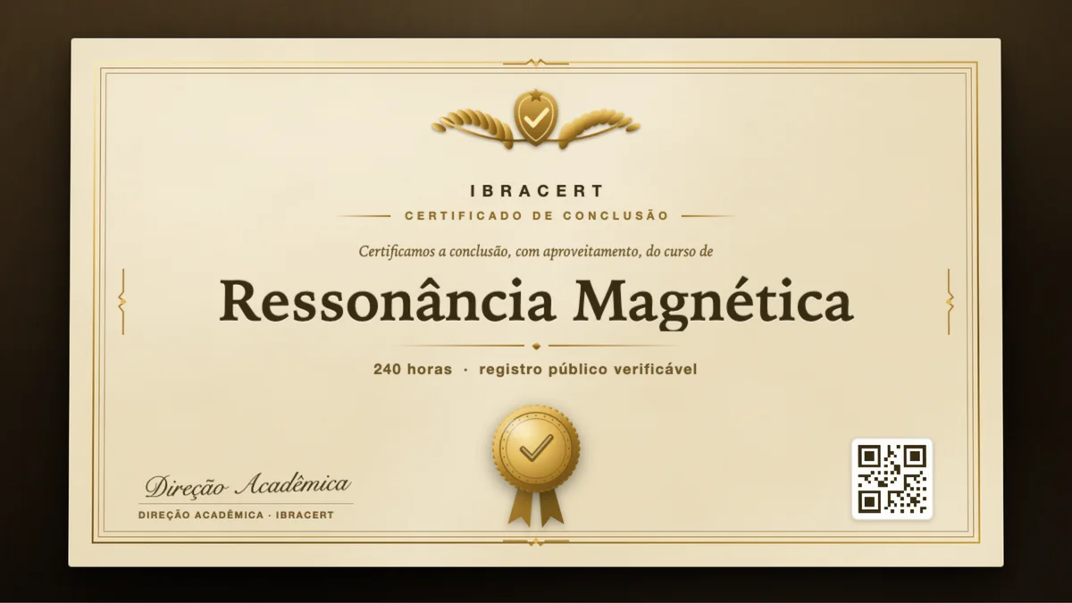 Capa do curso Ressonância Magnética