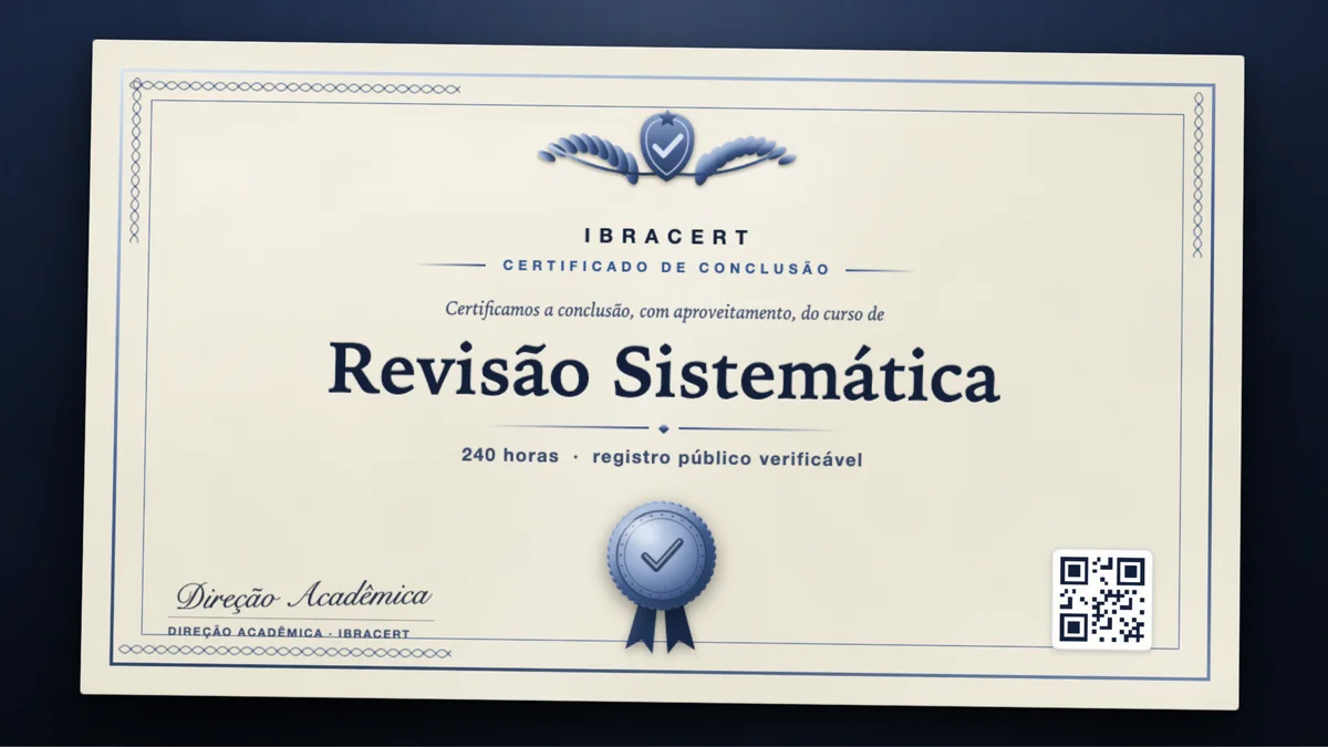 Capa do curso Revisão Sistemática