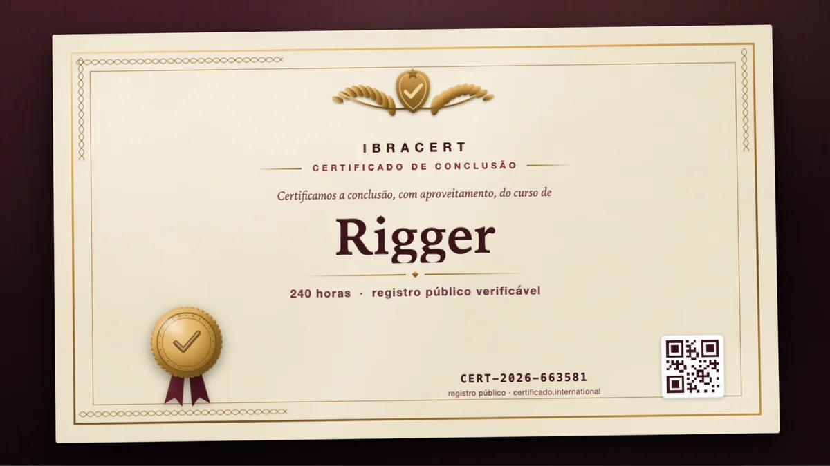 Capa do curso Rigger