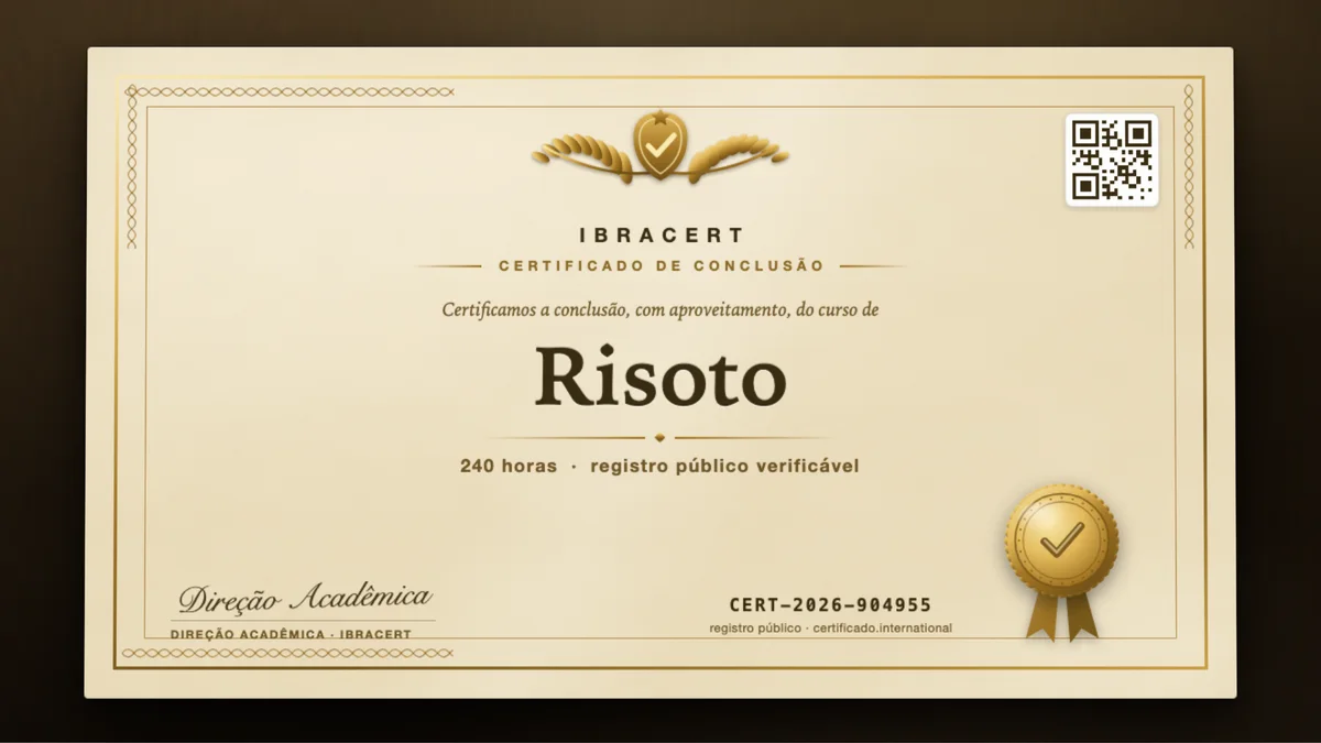 Capa do curso Risoto