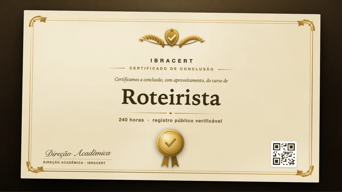Capa do curso Roteirista