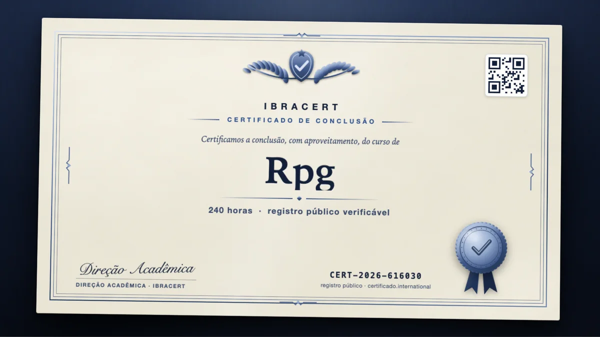 Capa do curso Rpg