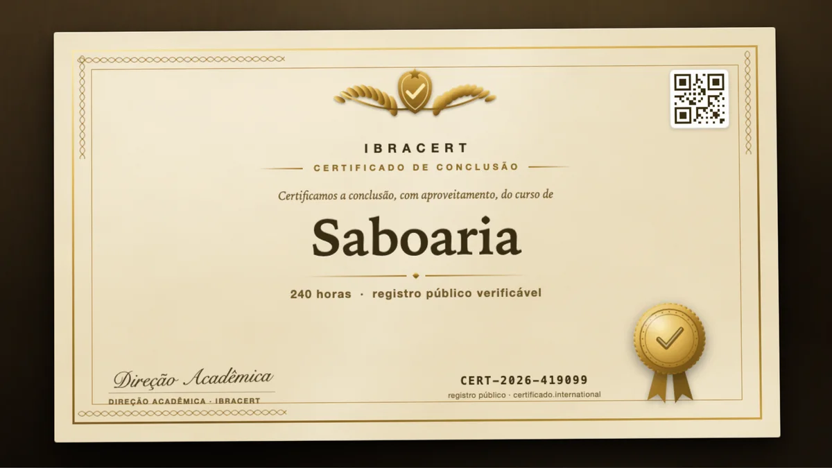 Capa do curso Saboaria
