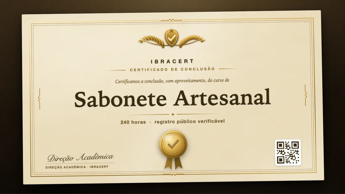 Capa do curso Sabonete Artesanal