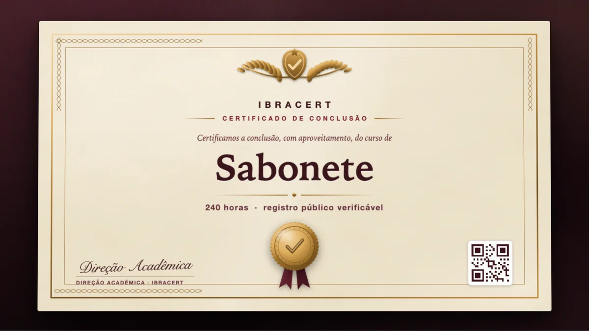 Capa do curso Sabonete