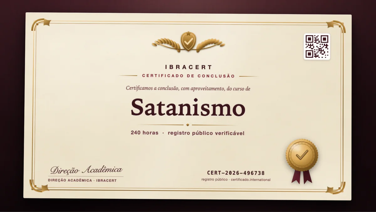 Capa do curso Satanismo