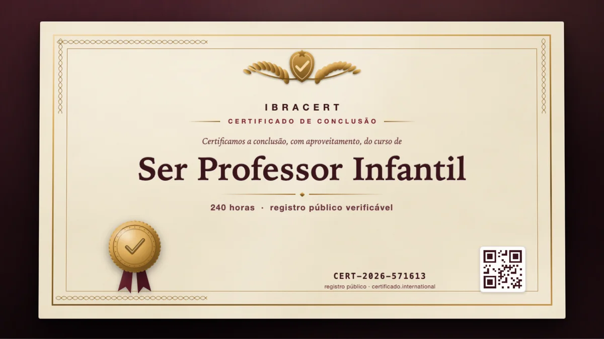 Capa do curso Ser Professor Infantil