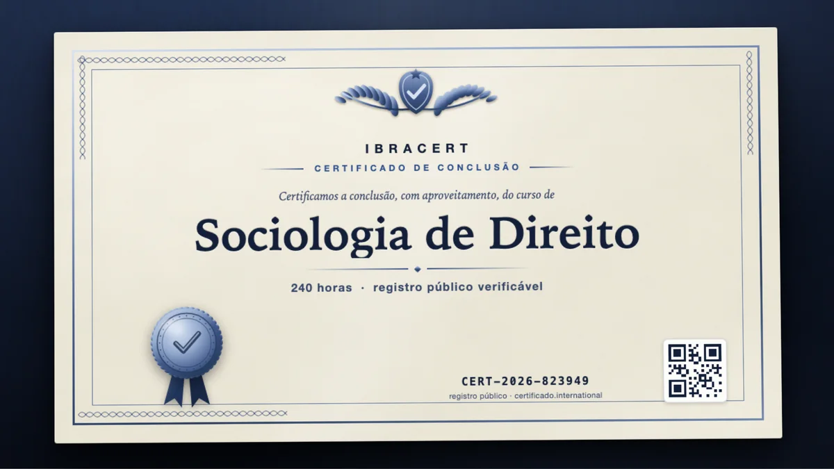 Capa do curso Sociologia de Direito
