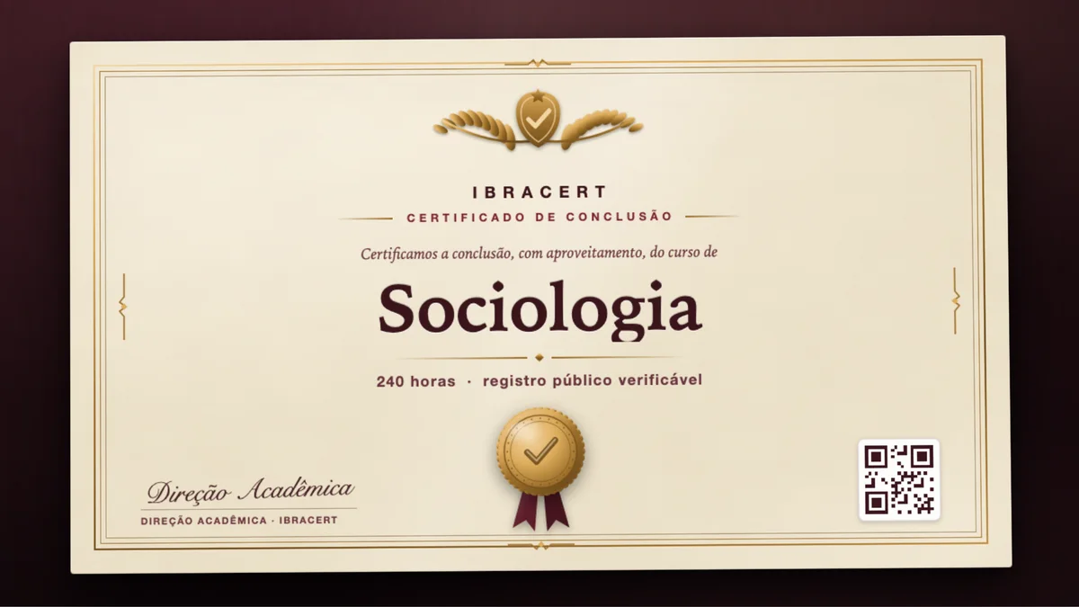 Capa do curso Sociologia