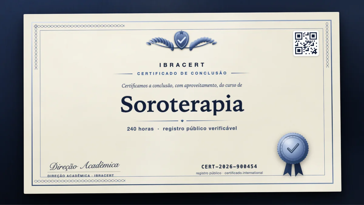 Capa do curso Soroterapia