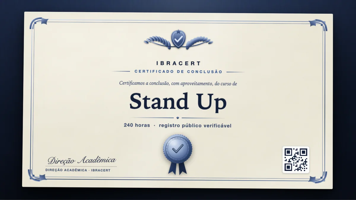 Capa do curso Stand Up