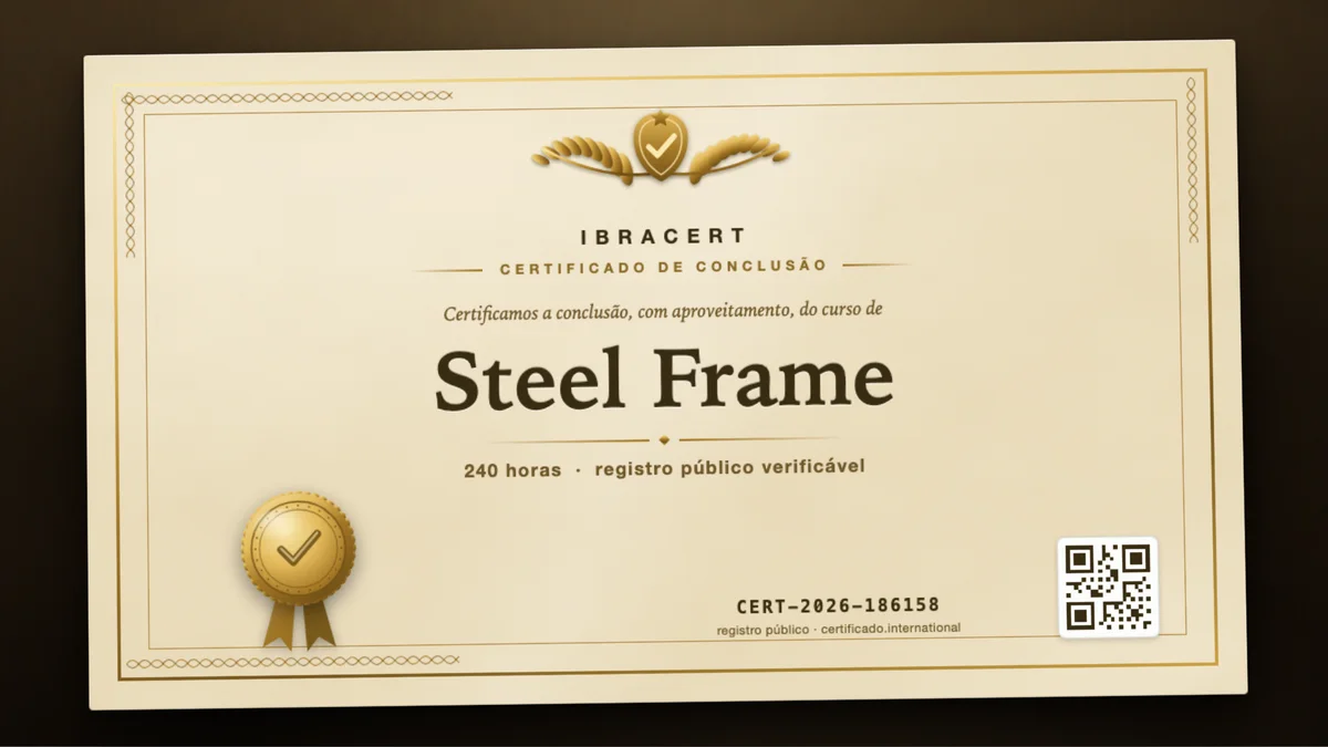 Capa do curso Steel Frame