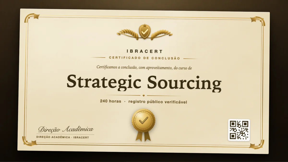 Capa do curso Strategic Sourcing