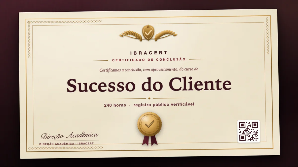 Capa do curso Sucesso do Cliente
