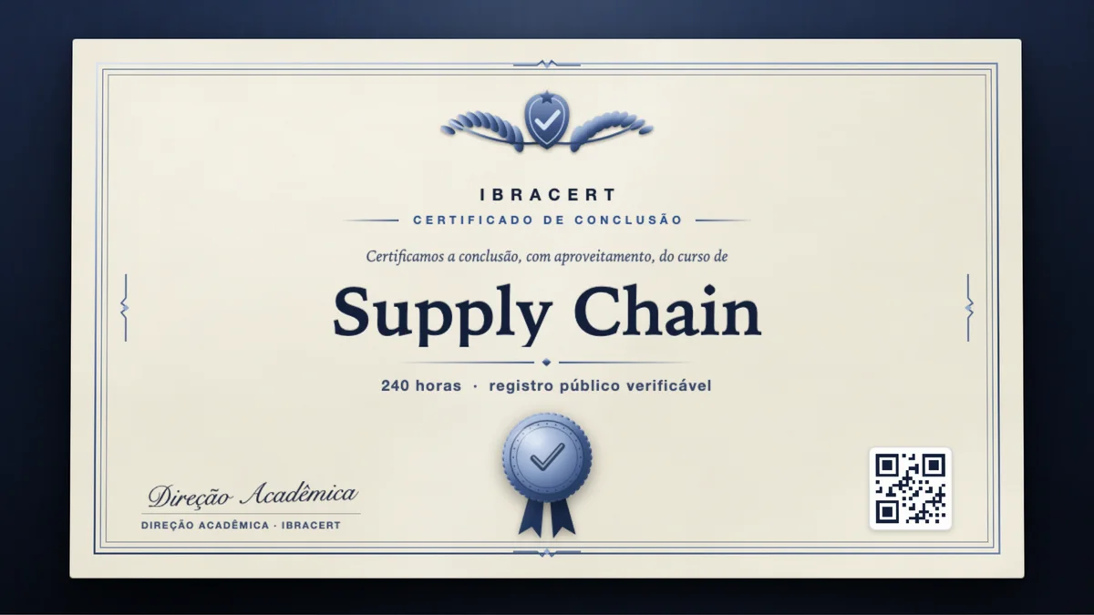 Capa do curso Supply Chain