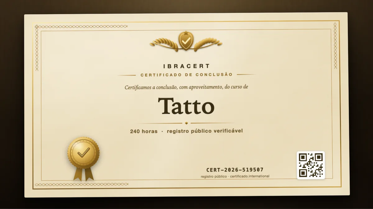Capa do curso Tatto