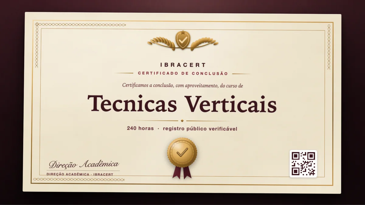 Capa do curso Tecnicas Verticais