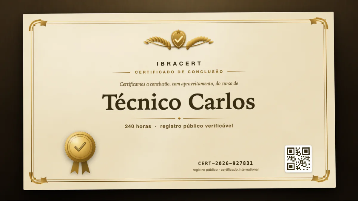 Capa do curso Técnico Carlos